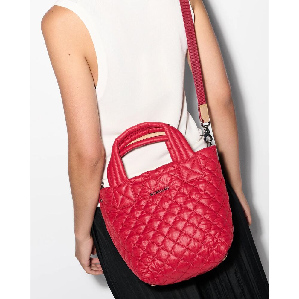 MZ Wallace Mini Metro Tote Deluxe - Red Apple